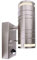 Deko-Light | Wandleuchte Wandlampe Up&Down-Light Bewegungsmelder Dämmerungssensor außen outdoor GU10 Höhe 22cm Edelstahl | Zilly Motion silber
