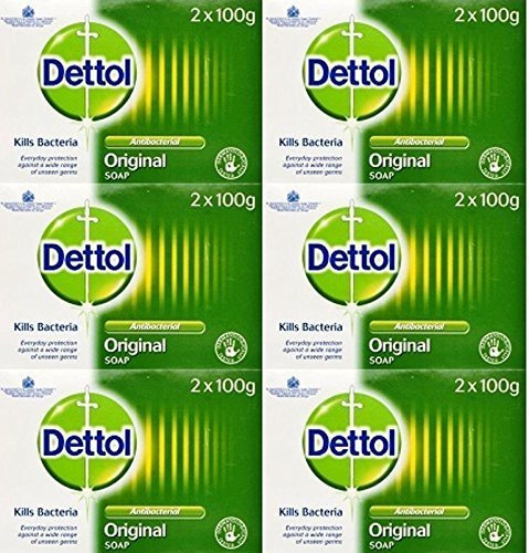 Dettol Original Anti-Bacterial Soap 100g Twin Pack x 6 packs