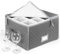 Stemware Storage Case - Holds 12 Wine Glasses or Crystal Glassware with Label Holders and Fully Padded Inside - 16 x 13 x 10H - Gray - Hard Sides and Stackable