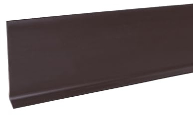 MD Building Self-Stick Vinyl Wall Base, Brown, 4in x 20ft