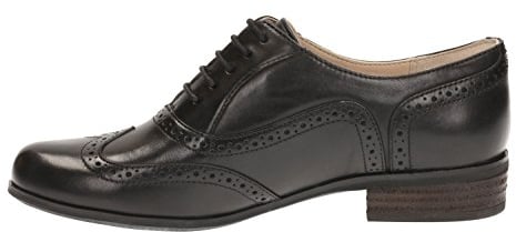 Clarks Damen Hamble Oak Derby, Schwarzes Leder, 37 EU
