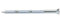Clou strié acier galvanisé - Tête fraisée - 3,5 mm - 60 mm - Boîte de 1 kg - Cazabox