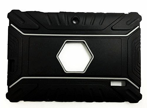 L&C® 7 INCH Heavy Duty SILICONE RUBBER CASE FOR ANDROID TABLET ALLWINNER A13 A23 Q88 (Black)