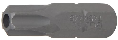 BGS 4445 | Bit | T-Profil (für Torx) mit Bohrung T45 | Länge 30 mm | Antrieb Außensechskant 8 mm (5/16) | Chrom-Vanadium-Stahl