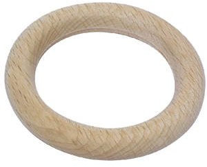 CREATIVE Holzring, natur, 7 cm