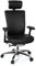 hjh OFFICE 657604 Profi Bürostuhl NOVA Echt Leder Schwarz Chefsessel Lordosenstütze, Armlehnen, Kopfstütze & Sitztiefe verstellbar