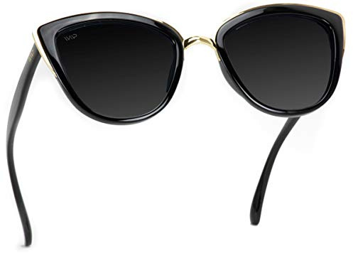 WearMe Pro - Damen Cat Eye Verspiegelte Reflektierende Gläser Oversized Cateyes Sonnenbrille
