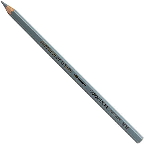 Caran D'ache Supracolor Watersoluble Pencil, Grey (3888.005)