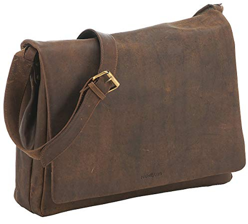 Harolds Antik Überschlagstasche 39 cm Natur