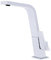Teka IC 915 - Grifo de Cocina Monomando, Caño Alto Plano Giratorio, Temperatura Precisa, Suavidad en el Manejo, Aireador Anticalcáreo, Color en Blanco