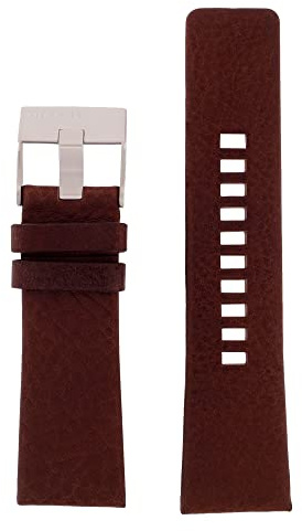 Diesel Uhrband Wechselarmband LB-DZ1668 Original Ersatzband DZ 1668 Uhrenarmband Leder 27 mm Braun