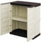 Art Plast Armoire polyvalente extérieure ou interne, armoire basse avec 2 portes et 1 étagère en polypropylène, 100% Made in Italy, 70x39h86 cm, couleur beige