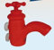 Shower Radio FM RADIO RED TAP - for music from the tap in the shower & bath & toilet