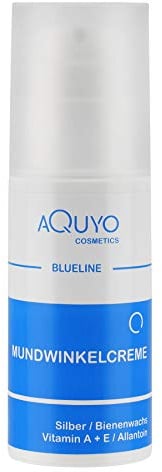 Blueline Mundwinkel & Lippen Creme (100ml) | Lippenpflege für trockene, spröde, entzündete oder eingerissene Mundwinkel und Lippen | Gesichtspflege bei Akne oder unreiner Haut im Gesicht