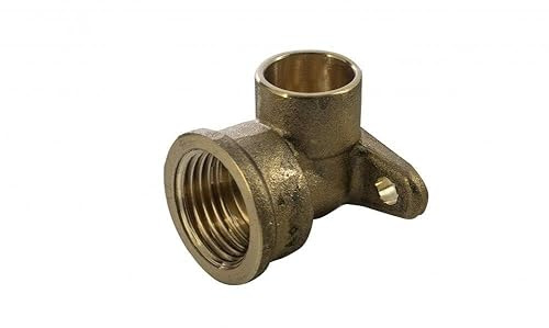15mm x 1/2 Wallplate Elbow - End Feed