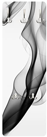 Bilderwelten Design Garderobe - Grey Nebula - Schwarz, Größe HxB:105cm x 34cm