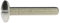 Reidl Flachrundschraube Bordwandschraube mit Schlitz 6 x 20 mm A4 blank 100 Stück