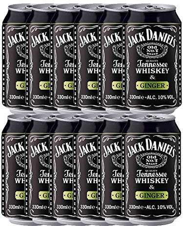 Jack Daniels & Ginger in Dose 12 x 0,33 Liter