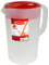 Rubbermaid Clear Pitcher, 1 Gallon (Pack of 3)