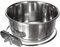 KERBL Edelstahlnapf (Napf mit 600 ml, 15 x 12,5 x 6 cm Wanne mit Schraubbefestigung) 82782
