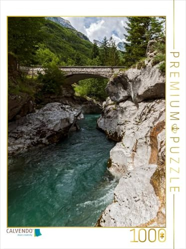 CALVENDO Puzzle EIN Motiv aus dem Kalender Soca - Sloweniens Smaragdfluss | 1000 Teile Lege-Größe 48 x 64 cm Foto-Puzzle für glückliche Stunden