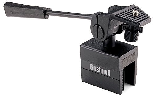 Bushnell - Large Car Window Mount - Heavy duty mount for larger spotting scopes - Bird Watching - 1/4 tripod plate - Includes tilt and pan handle - Black - 784405
