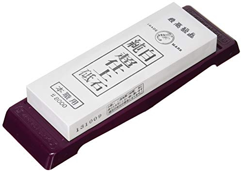 Naniwa Abrasive Mfg if-0001 Pure White Ultra Fine Finishing Schleifstein mit einer Base if-1001 # 8000 (Japan Import)