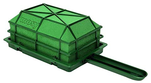 Gesteckunterlage, mittel, 17x11x8 cm, Grab-Gestecke, Trauer-Gestecke m. Halter, frische Blumen-Gestecke, Trauerfloristik, Deko, Beerdigung, Blumenschmuck