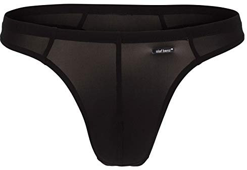 Olaf Benz Underwear, RED 0965 Mini String, Black, Men's Size XL, Pack of 1