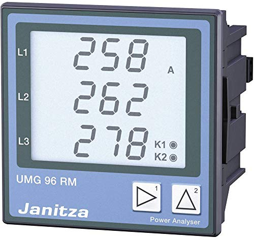 Janitza UMG96RM Universalmessgerät RS485 Modbus Messbereich: L-N: 10-300 V/AC; L-L: 18-520 V/AC; 0-5A