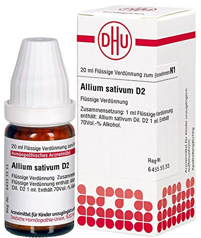 DHU Allium sativum D2 Dilution, 20 ml Lösung