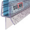 STEIGNER Guarnizione doccia, 60cm, per spessore vetro 3,5/4/ 5 mm, guarnizione dritta in PVC, UK13