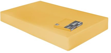 Dormabell Premium Spannbetttuch für bis zu 24cm hohe Matratzen, veredelte Mako-Baumwolle für vollendeten Schlafgenuss, elastisch | Blickdicht | bügelfrei | langlebig, (Gold | 180x200 cm)