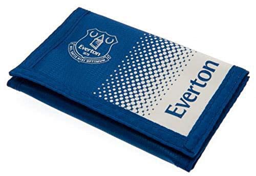 Everton FC Football Club bleu blanc pièces de monnaie de carte fondu portefeuille pochette trésorerie officielle