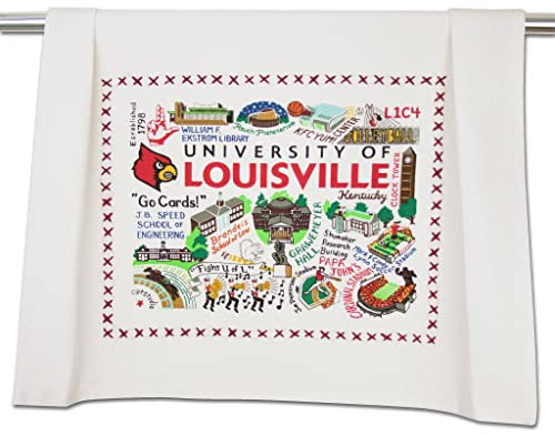 Catstudio Geschirrtuch, University of Louisville Cardinals Handtuch – Collegiate Küchentuch für Louisville-Fans für Studenten, Abschlussfeiern, Eltern und Alaune