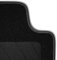 Bär-AfC Auto Fußmatten Classic passend für Seat Leon 5F + Cupra 2012-2020, Autoteppiche Nadelvlies Schwarz, Bandeinfassung Schwarz, Ziernaht Weiß, Set 4-teilig, SE08492n