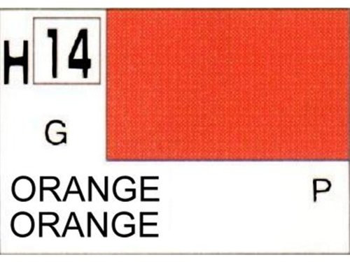 Gunze - Avion Miniature - Peinture maquette Gunze Orange - H014