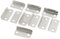 Sourcingmap 10 Pcs Home Office Silver Tone Metal Angled Drawer Lock Strike Plate