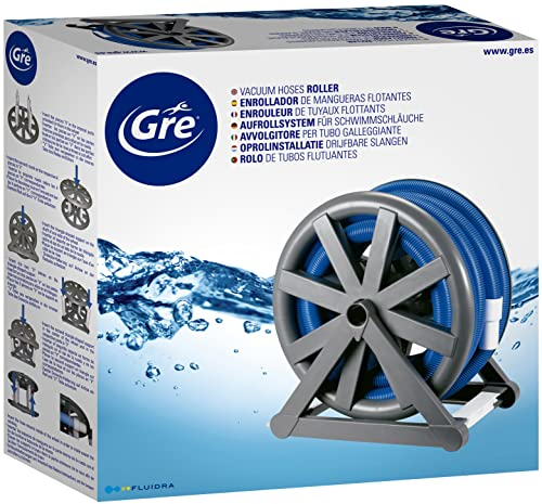 Gre 90165 - Aufroller für schwimmende Schläuche bis zu 15 m, graue Farbe