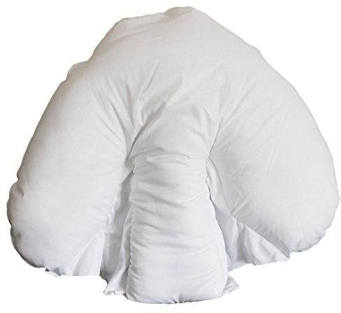 Maria Luxury Bedding & Linen White Batwing Pillowcase for Back Neck Support Pillow Orthopaedic Support Pillowcase