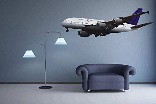 U24 Wandtattoo Airbus A380 Motiv Nr. 1 Wandsticker 96 x 30 cm Aufkleber