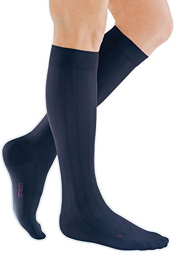 medi mediven for men - Kompressionsstrümpfe für Herren | Kniestrümpfe | CCL2 | Marine | Größe VII | Kurz | Hergestellt aus Hightech-Fasern | Mit Clima Comfort & Clima Fresh