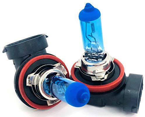 2x H8 35W Xenon Style Lampen, Xenon Look Lampen Weiss, Xenon Style Birnen Brenner, Xenon Blue HID Lampen - Halogen Xenon Lampen, E-Prüfzeichen!
