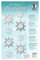 Ursus 21840099 - 3D Paper Dekoration Sterne, silber, Material für 8 große und 8 kleine Sterne, inklusive Bastelanleitung, ideal als winterliche Wand -, Fenster -, und Raumdekoration