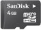 TransFlash MicroSD 4GB SanDisk Retail