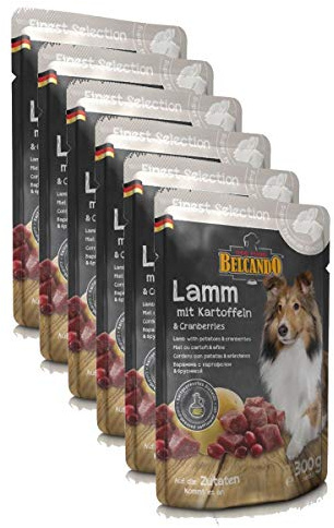 BELCANDO Nassfutter FINEST SELECTION Lamm + Kartoffel + Cranberries 1 x 300g für Hunde
