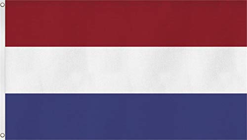 Flagge - Fahne - Hissfahne mit zwei Metallösen zur Befestigung und zum Hissen - Größe 90 x 150 cm wetterfest Farbe Niederlande