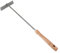 Kamino–Flam – Atizador de carbón (45 cm, acero y madera), Atizador con mango para chimeneas, estufas, barbacoas, para recoger cenizas – resistente a altas temperaturas – color plata/beis