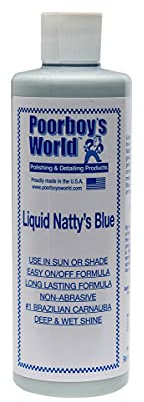 Poorboys Nattys Carnauba Liquid Wax Blue 16 Ounce