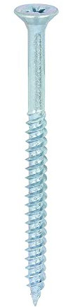 TIMCO Twin-Threaded Woodscrews - PZ - Double Countersunk - 12 x 3 - Zinc Plated - Box of 200